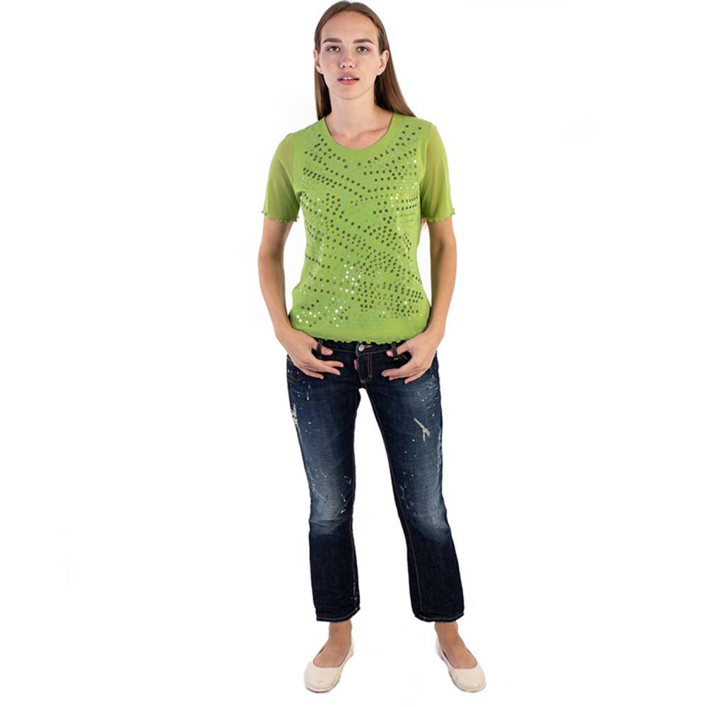 WEILL SPRING GREEN BLOUSE | WOMENS SIZE XL